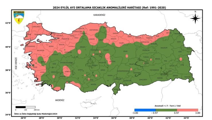 2024 Eylül Ayı Sıcaklık Rekoru: Son 53 Yılın En Sıcak Yedinci Eylülü