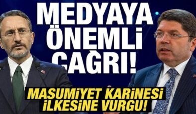 Bakan Tunç ve İletişim Başkanı Altun’dan adalet ve medya mesajı!