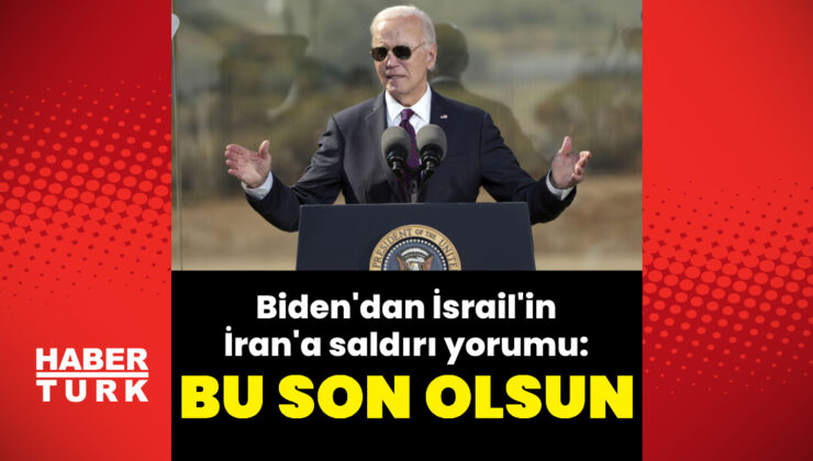 Biden'den İran'a saldırı yorumu: Son olmasını umuyor! – Dünya haberleri | Dış Haberler