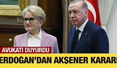 Cumhurbaşkanı Erdoğan, Akşener hakkındaki dava ve şikayetlerinden vazgeçti