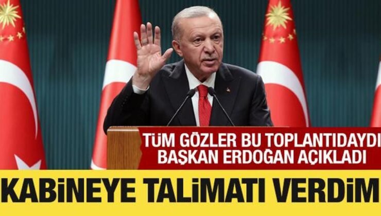 Cumhurbaşkanı Erdoğan: Kabine üyelerine gerekli talimatları verdik