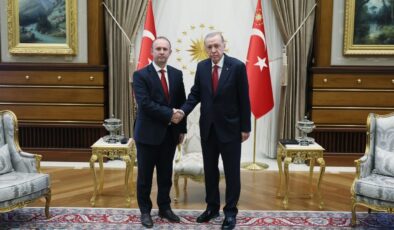 Cumhurbaşkanı Erdoğan, Kuzey Makedonya Meclis Başkanı Gaşi’yi kabul etti