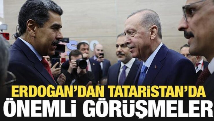 Cumhurbaşkanı Erdoğan Tataristan’da! Tarihi görüşmeler