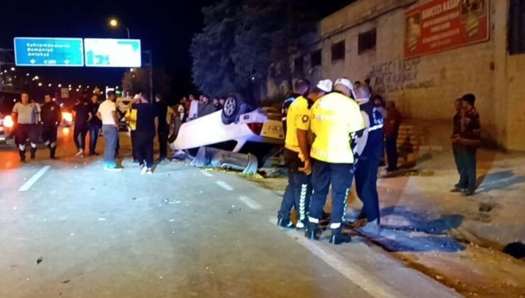 Gaziantep'te otomobil takla attı, sürücü öldü | Son dakika haberleri