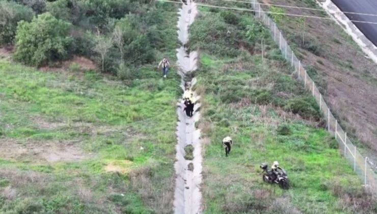 İstanbul'da motosikletliler ile polis ekiplerinin kovalamacası kamerada