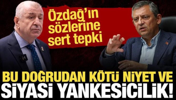 Özel’den Özdağ’a sert tepki: Kötü niyetli ve siyasi yankesici