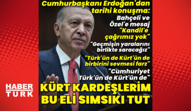 Son dakika: Cumhurbaşkanı Erdoğan'dan önemli mesaj: Sevgili Kürt kardeşlerim, senden bu eli samimiyetle tutmanı bekliyoruz | Son dakika haberleri