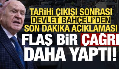 Son dakika: Öcalan ile ilgili tarihi çıkışı sonrası Bahçeli’den flaş bir çağrı daha geldi!