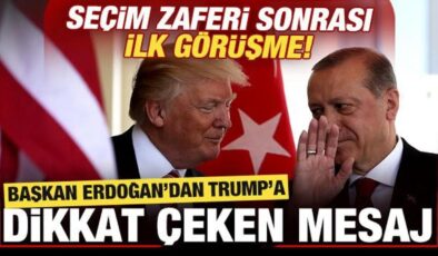 Başkan Erdoğan, Trump ile görüştü! Dikkat çeken yeni dönem mesajı…