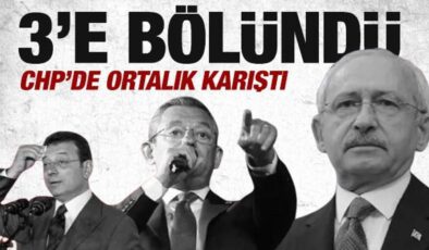 CHP üçe bölündü! Güç ve koltuk savaşları yine başladı