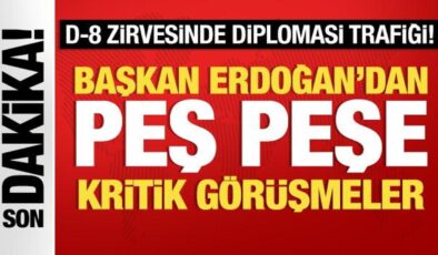 Başkan Erdoğan’dan peş peşe kritik görüşmeler!