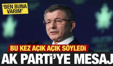 Davutoğlu’ndan AK Parti için açık mesaj: Ben varım!