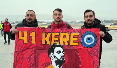 Galatasaray kafilesi Kayseri'de tezahüratlarla karşılandı