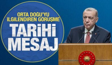 Orta Doğu’yu ilgilendiren görüşme! Erdoğan’dan tarihi mesaj