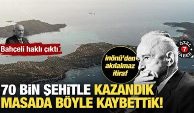 70 bin şehitle fethettik,oyunlarla kaybettik!Bahçeli’nin ’12 Ada’ çıkışının tarihi kodları