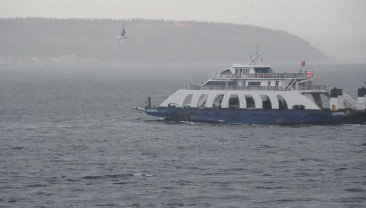 Gökçeada feribot seferlerine fırtına engeli | Son dakika haberleri