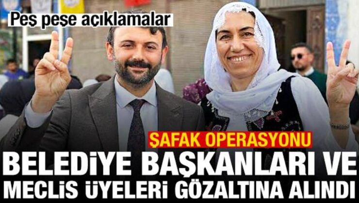 Son dakika haberi: Akdeniz Belediyesi Eş Başkanları gözaltına alındı