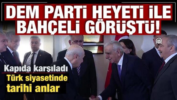 Son Dakika: TBMM’de İmralı ziyaretleri: DEM Parti heyeti ile Bahçeli görüştü!